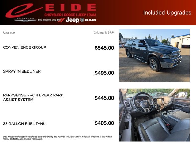 2017 Granite Crystal Metallic Clearcoat Ram 1500 Laramie 4X4 Truck