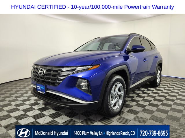 Intense Blue 2023 Hyundai Tucson SUV / Crossover All-Wheel Drive 8-Speed Automatic