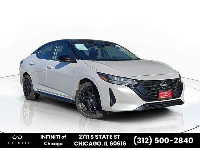 Aspen White/Super Black 2025 Nissan Sentra Sedan Front-Wheel Drive Continuously Variable Transmission