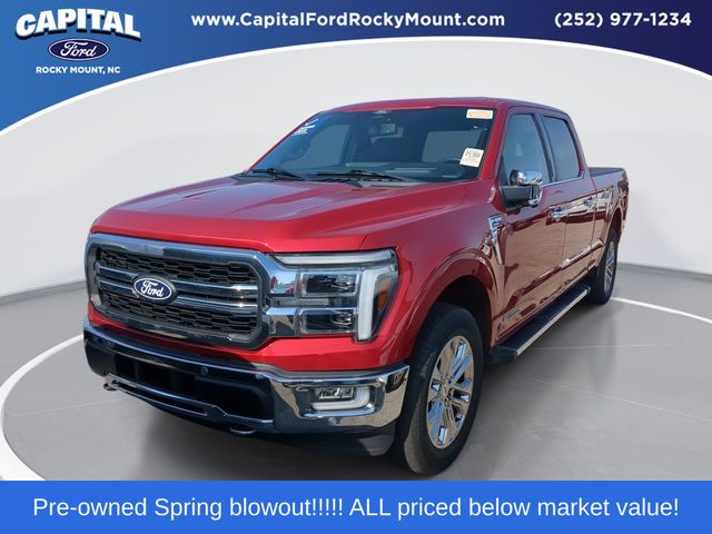 Red Metallic 2024 Ford F-150 Pickup Truck Four-Wheel Drive Automatic