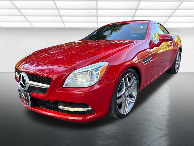 Red 2016 Mercedes-Benz SLK 300 Convertible Rear-Wheel Drive 9-Speed Automatic