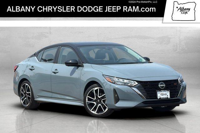 Atlantic Gray/Super Black 2025 Nissan Sentra Sedan Front-Wheel Drive Continuously Variable Transmission
