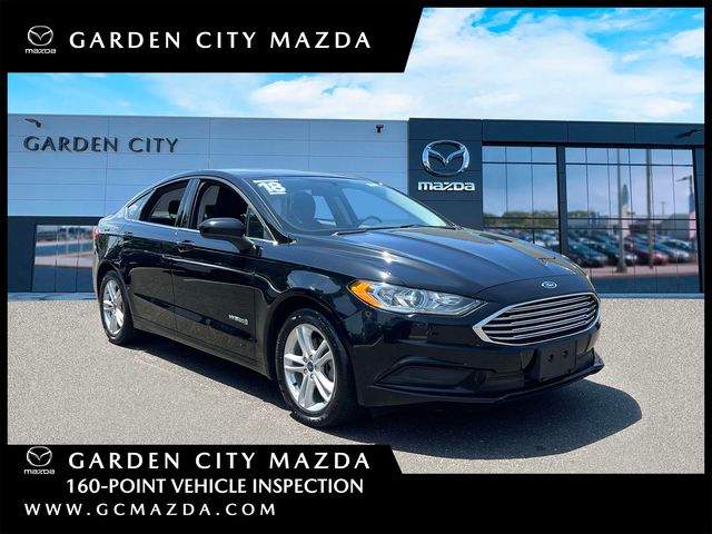 Shadow Black 2018 Ford Fusion Hybrid SE FWD Sedan Front-Wheel Drive Continuously Variable Transmission