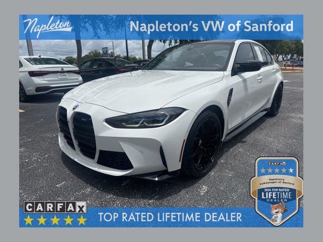 Alpine White 2023 BMW M3 RWD Sedan Rear-Wheel Drive 6-Speed Manual