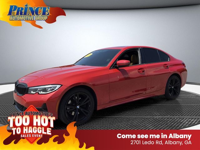 Melbourne Red Metallic 2022 BMW 3 Series Sedan Rear-Wheel Drive 8-Speed Automatic