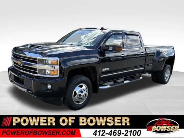Black 2018 Chevrolet Silverado 3500HD High Country Crew Cab 4WD Pickup Truck Four-Wheel Drive 6-Speed Automatic