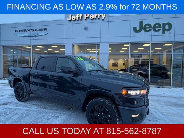 Forged Blue Metallic 2026 RAM 1500 Laramie Crew Cab 4WD Pickup Truck Four-Wheel Drive 8-Speed Automatic