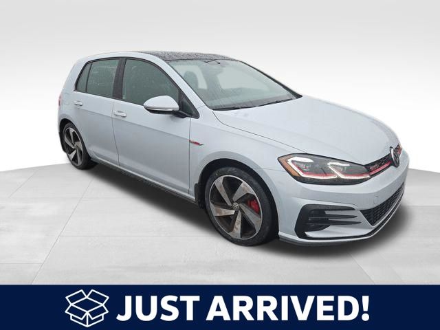 White Silver 2020 Volkswagen Golf GTI 2.0T SE 4-Door FWD Hatchback Front-Wheel Drive 6-Speed Manual