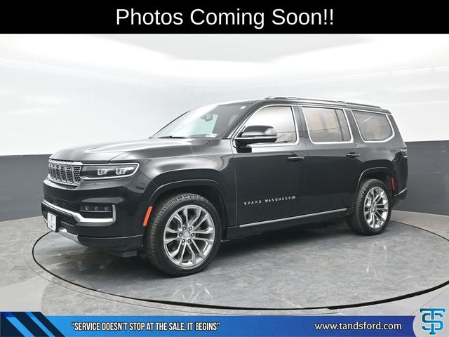 Diamond Black Crystal Pearlcoat 2023 Jeep Grand Wagoneer Series II 4WD SUV / Crossover Four-Wheel Drive 8-Speed Automatic
