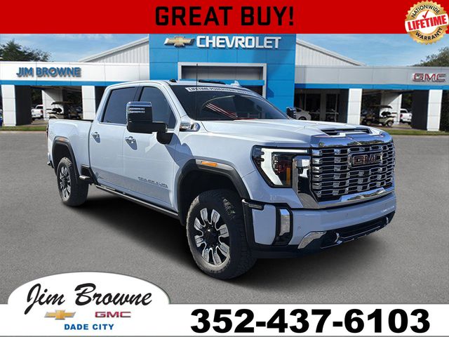 Glacier White Tricoat 2026 GMC Sierra 2500HD Pickup Truck Four-Wheel Drive Automatic