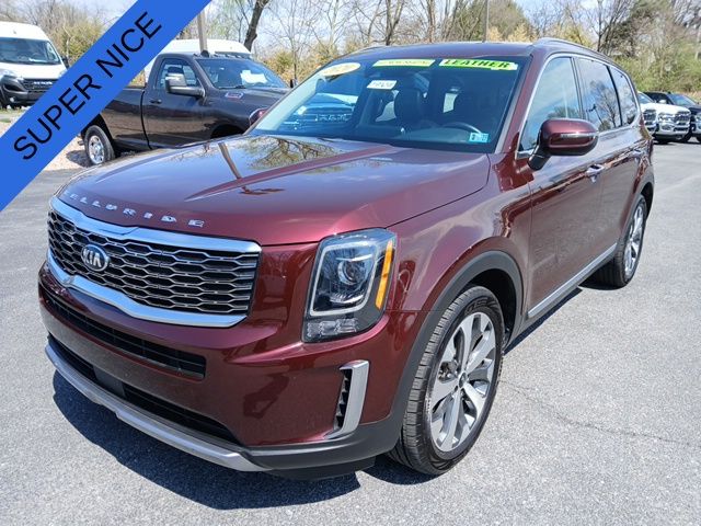 Red (Sangria) 2020 Kia Telluride S AWD SUV / Crossover All-Wheel Drive 8-Speed Automatic