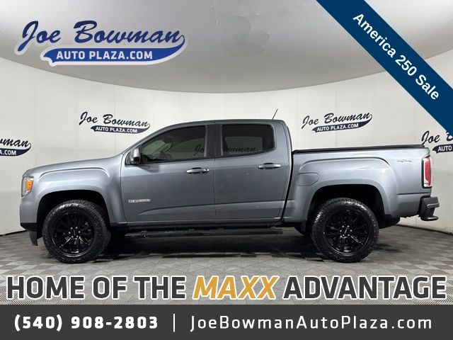 Gray (Satin Steel Metallic) 2022 GMC Canyon Pickup Truck Four-Wheel Drive 8-Speed Automatic