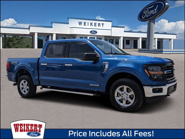 Blue Metallic 2025 Ford F-150 Pickup Truck Four-Wheel Drive Automatic