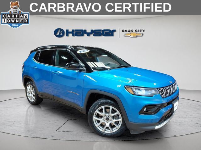 Hydro Blue Pearlcoat 2025 Jeep Compass SUV / Crossover Four-Wheel Drive 8-Speed Automatic