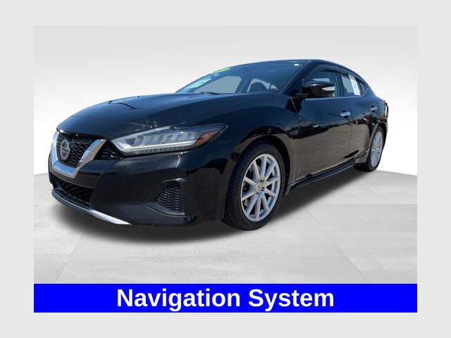 Super Black 2021 Nissan Maxima SV FWD Sedan Front-Wheel Drive Continuously Variable Transmission