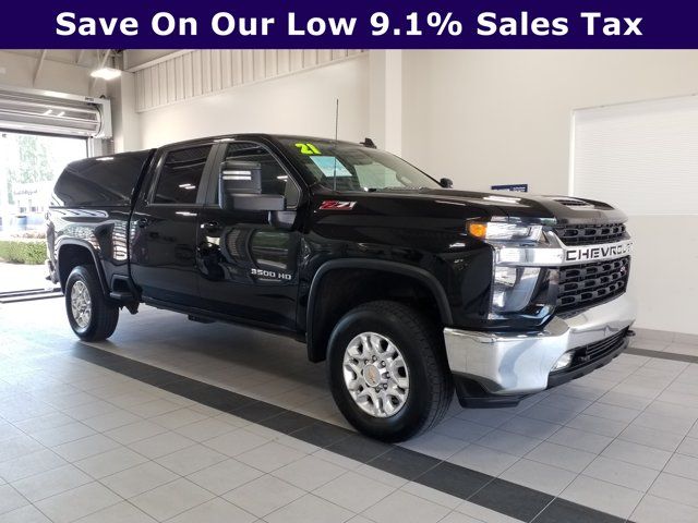 Black 2021 Chevrolet Silverado 3500HD Pickup Truck Four-Wheel Drive Automatic