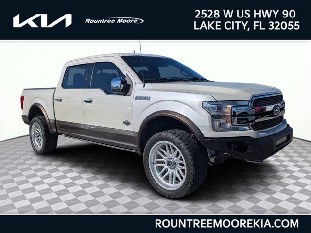 White Platinum 2019 Ford F-150 King Ranch SuperCrew 4WD Pickup Truck Four-Wheel Drive 10-Speed Automatic