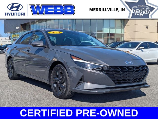 Ecotronic Gray 2023 Hyundai Elantra Hybrid Blue FWD Sedan Front-Wheel Drive 6-Speed Dual Clutch