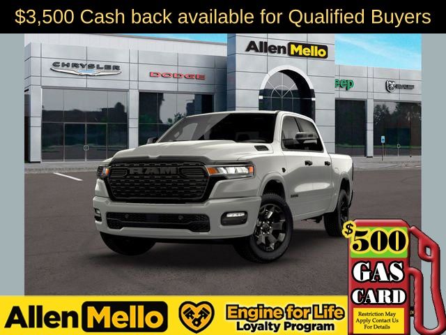 Silver Zynith 2026 RAM 1500 Big Horn Crew Cab 4WD Pickup Truck Four-Wheel Drive 8-Speed Automatic