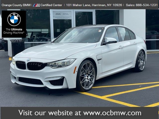 Alpine White 2017 BMW M3 Sedan Rear-Wheel Drive Automatic