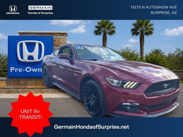 Ruby Red Metallic 2017 Ford Mustang Coupe Rear-Wheel Drive 6-Speed Manual