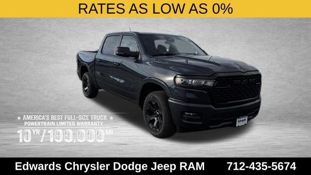 Forged Blue Metallic 2026 RAM 1500 Big Horn Crew Cab 4WD Pickup Truck Four-Wheel Drive 8-Speed Automatic