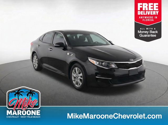 Ebony Black 2017 Kia Optima Sedan Front-Wheel Drive 6-Speed Automatic