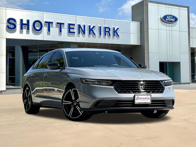 Gray 2025 Honda Accord Hybrid Sedan Front-Wheel Drive Continuously Variable Transmission