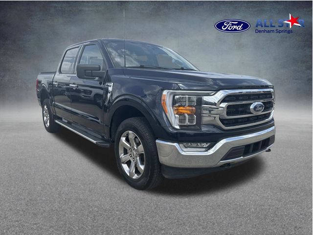 Blue Metallic 2022 Ford F-150 Pickup Truck Four-Wheel Drive Automatic
