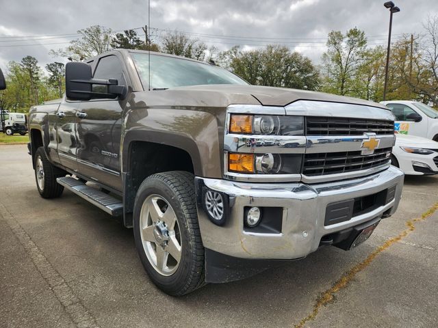 Brownstone Metallic 2015 Chevrolet Silverado 2500HD LTZ Double Cab 4WD Pickup Truck Four-Wheel Drive 6-Speed Automatic Overdrive