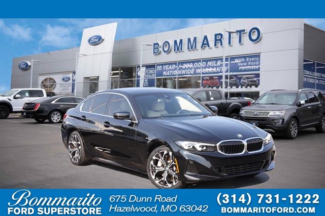 Black Sapphire Metallic 2025 BMW 3 Series Sedan All-Wheel Drive 8-Speed Automatic