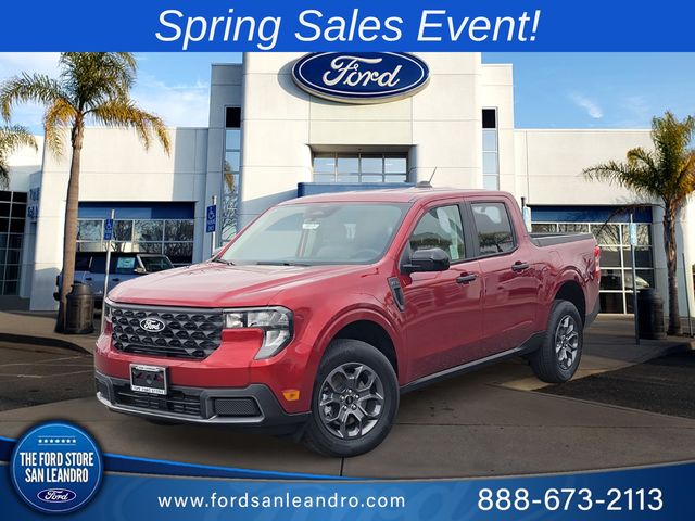 Ruby Red 2026 Ford Maverick XLT SuperCrew FWD Pickup Truck Front-Wheel Drive Continuously Variable Transmission