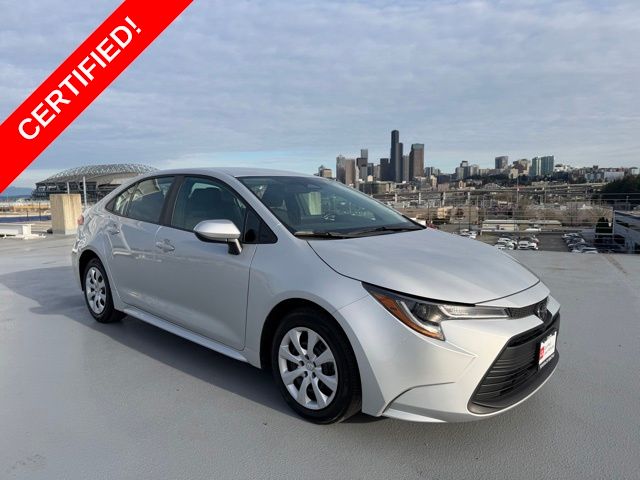 Classic Silver Metallic 2024 Toyota Corolla LE FWD Sedan Front-Wheel Drive Continuously Variable Transmission