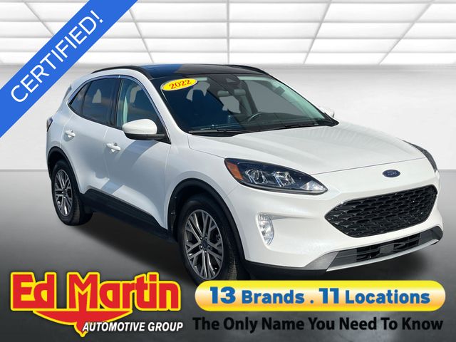 White Metallic 2022 Ford Escape SUV / Crossover Front-Wheel Drive 8-Speed Automatic