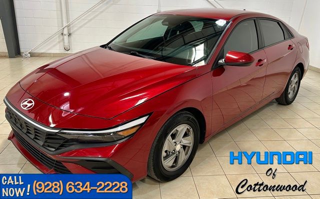 Ultimate Red 2024 Hyundai Elantra Sedan Front-Wheel Drive Continuously Variable Transmission
