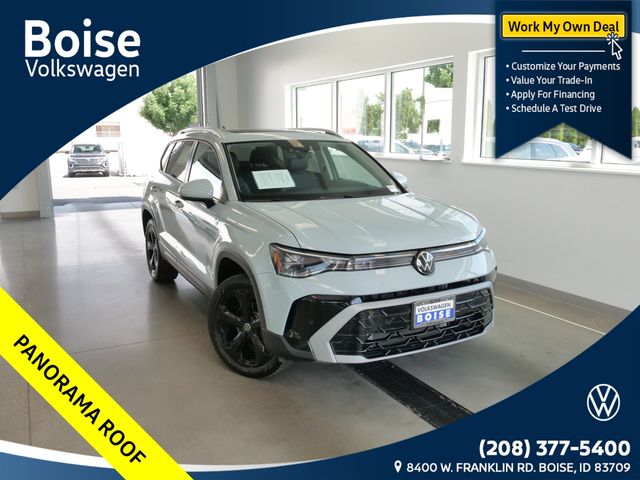 Monument Gray 2025 Volkswagen Taos SUV / Crossover All-Wheel Drive 8-Speed Automatic