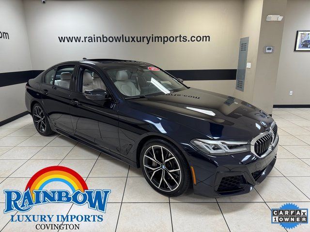 Carbon Black Metallic 2023 BMW 5 Series Sedan Rear-Wheel Drive 8-Speed Automatic