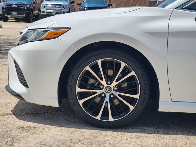 2019 Toyota Camry SE White at Cook Ford
