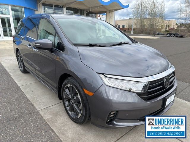 Gray (Modern Steel Metallic) 2024 Honda Odyssey Elite FWD Minivan Front-Wheel Drive Automatic
