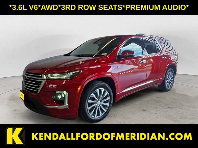 Radiant Red 2023 Chevrolet Traverse SUV / Crossover Four-Wheel Drive 9-Speed Automatic