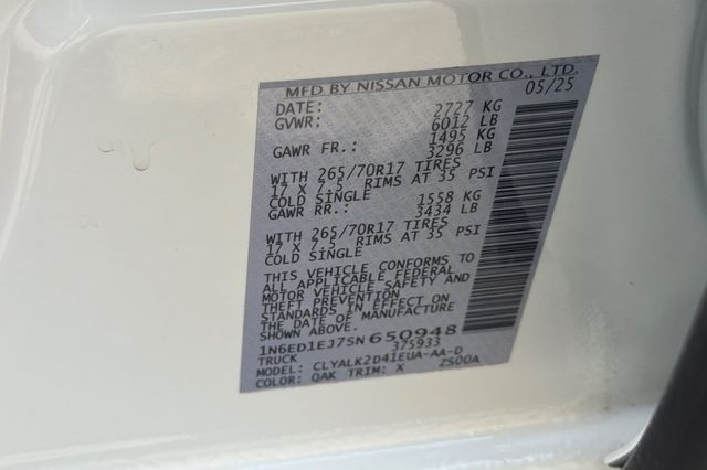 Used 2025 Nissan Frontier Truck