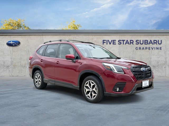 Crimson Red Pearl 2023 Subaru Forester Premium Crossover AWD SUV / Crossover All-Wheel Drive Continuously Variable Transmission