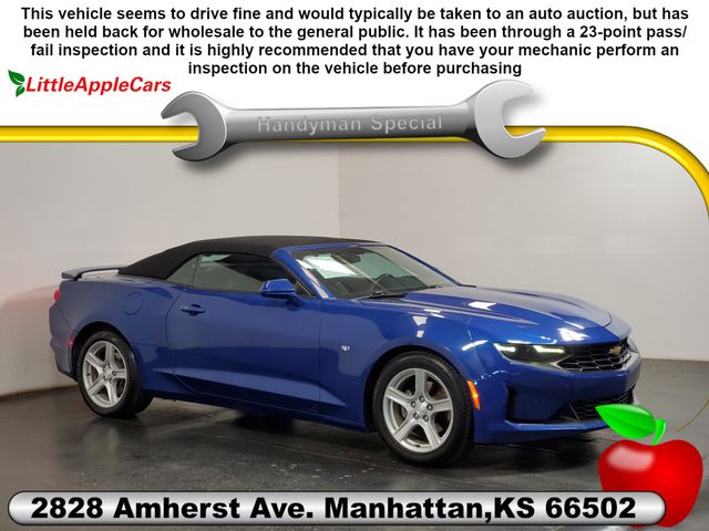 Riverside Blue Metallic 2019 Chevrolet Camaro Convertible Rear-Wheel Drive 8-Speed Automatic