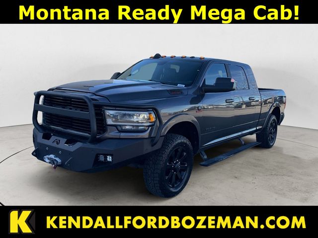 Gray (Granite Crystal Metallic Clearcoat) 2022 RAM 3500 Laramie Mega Cab 4WD Pickup Truck Four-Wheel Drive 6-Speed Automatic