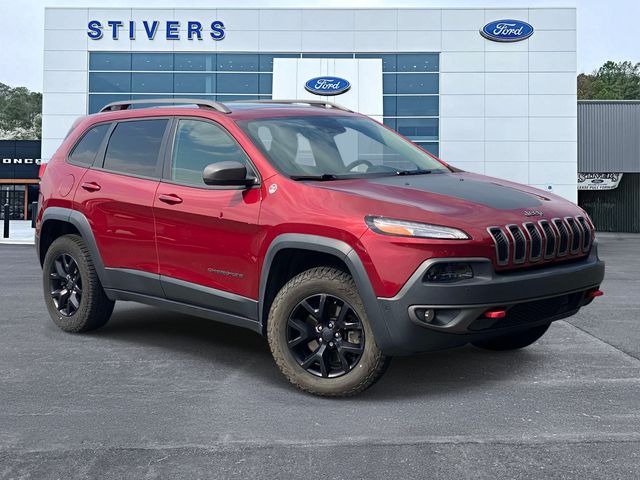 Deep Cherry Red Crystal Pearlcoat 2017 Jeep Cherokee SUV / Crossover Four-Wheel Drive 9-Speed Automatic
