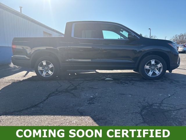 Crystal Black Pearl 2025 Honda Ridgeline RTL AWD Pickup Truck All-Wheel Drive 9-Speed Automatic