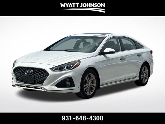Quartz White Pearl 2019 Hyundai Sonata Sedan Front-Wheel Drive 6-Speed Automatic