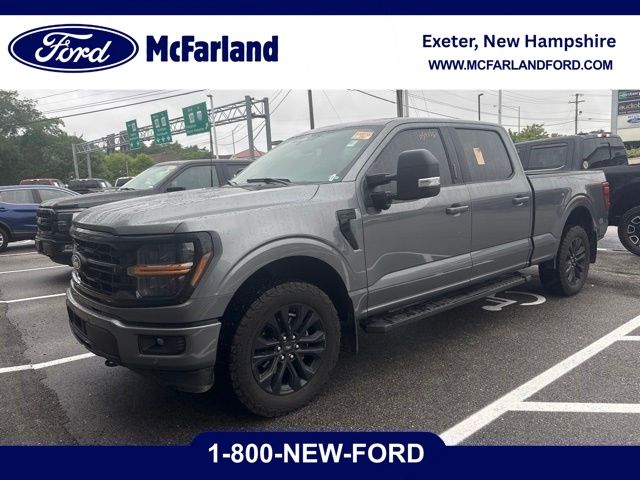 Gray 2024 Ford F-150 Pickup Truck Four-Wheel Drive Automatic
