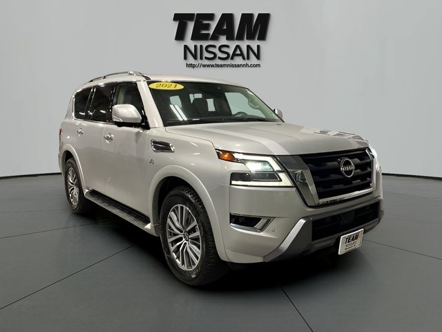 Brilliant Silver Metallic 2021 Nissan Armada SL 4WD SUV / Crossover Four-Wheel Drive 7-Speed Automatic