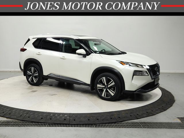 Pearl White 2023 Nissan Rogue SUV / Crossover All-Wheel Drive Continuously Variable Transmission